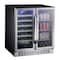 Edgestar 30 Inch Wide 28 Bottle BuiltIn Dual Zone Beverage Center with 86 Can Capacity CWB2886FD - alternate 4